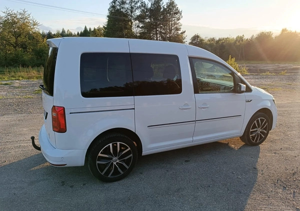 Volkswagen Caddy cena 56900 przebieg: 163435, rok produkcji 2018 z Jordanów małe 37